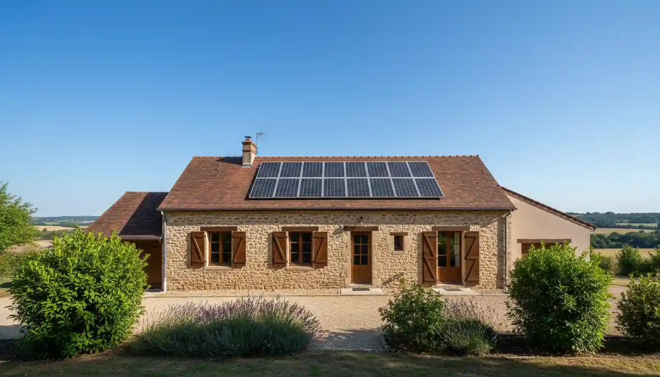 Installation de Panneaux Solaires à Vayres, Le Château